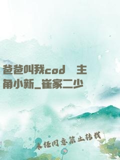 爸爸叫我cod媽媽主角小新