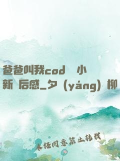 爸爸叫我cod媽媽小新讀后感