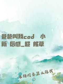 爸爸叫我cod媽媽小新讀后感