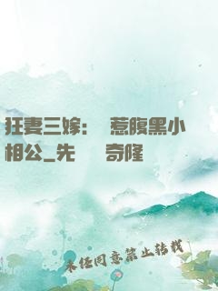 狂妻三嫁：誤惹腹黑小相公
