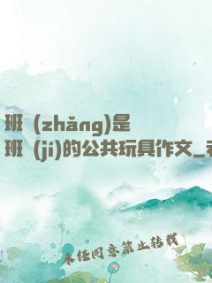 班長(zhǎng)是班級(jí)的公共玩具作文
