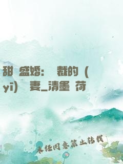 甜寵盛婚：總裁的醫(yī)師嬌妻