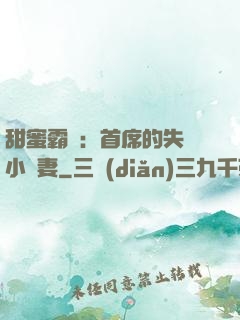 甜蜜霸寵：首席的失憶小嬌妻