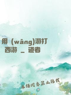 用網(wǎng)游打開西游記