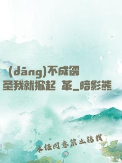 當(dāng)不成儒圣我就掀起變革