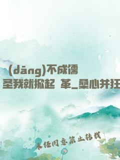 當(dāng)不成儒圣我就掀起變革