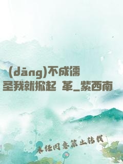 當(dāng)不成儒圣我就掀起變革