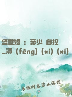 盛世婚寵：帝少難自控