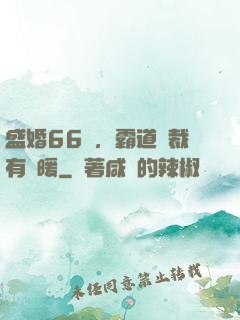 盛婚66億，霸道總裁有點暖