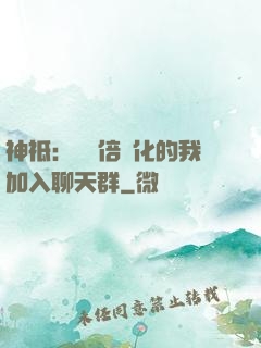 神祗：億萬倍強化的我加入聊天群