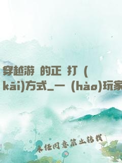 穿越游戲的正確打開(kāi)方式