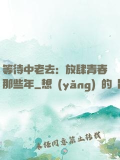 等待中老去：放肆青春那些年