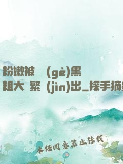 粉嫩被兩個(gè)黑粗大頻繁進(jìn)出