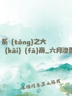 系統(tǒng)之大開(kāi)發(fā)商