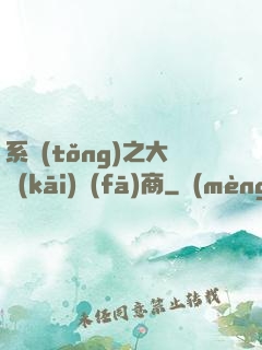系統(tǒng)之大開(kāi)發(fā)商