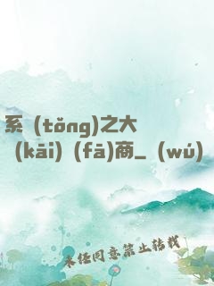 系統(tǒng)之大開(kāi)發(fā)商