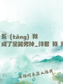 系統(tǒng)讓我成了全能男神
