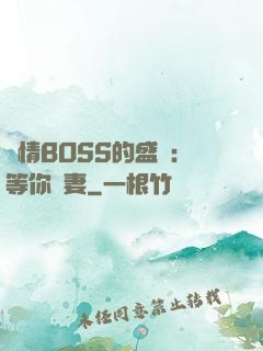 純情BOSS的盛愛：等你為妻