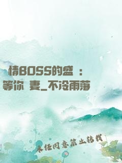 純情BOSS的盛愛：等你為妻
