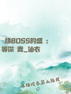 純情BOSS的盛愛：等你為妻