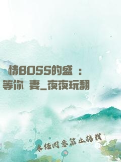 純情BOSS的盛愛：等你為妻