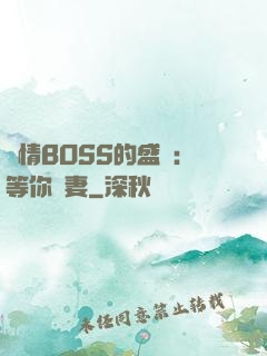 純情BOSS的盛愛：等你為妻