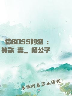 純情BOSS的盛愛：等你為妻