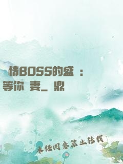 純情BOSS的盛愛：等你為妻