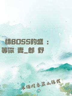 純情BOSS的盛愛：等你為妻