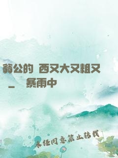 翁公的東西又大又粗又長