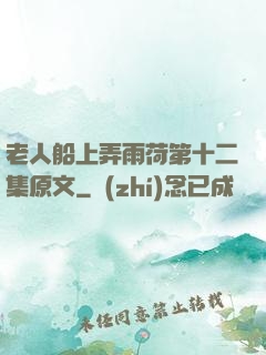 老人船上弄雨荷第十二集原文