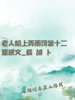 老人船上弄雨荷第十二集原文