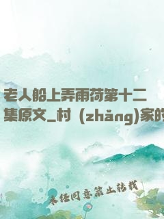 老人船上弄雨荷第十二集原文
