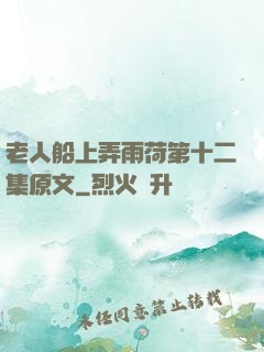 老人船上弄雨荷第十二集原文