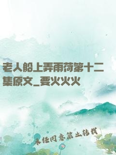 老人船上弄雨荷第十二集原文