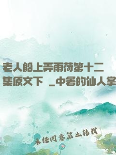 老人船上弄雨荷第十二集原文下載