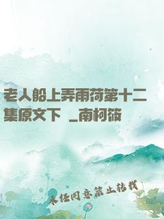 老人船上弄雨荷第十二集原文下載