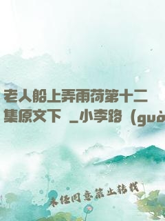 老人船上弄雨荷第十二集原文下載