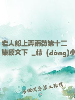 老人船上弄雨荷第十二集原文下載