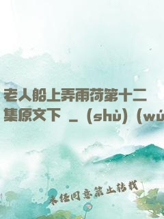 老人船上弄雨荷第十二集原文下載