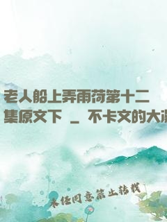 老人船上弄雨荷第十二集原文下載