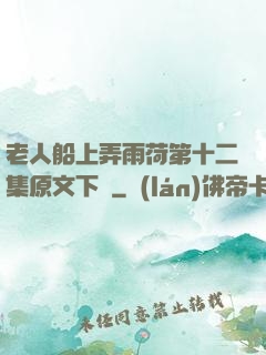 老人船上弄雨荷第十二集原文下載