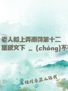 老人船上弄雨荷第十二集原文下載