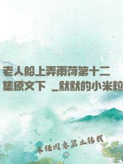 老人船上弄雨荷第十二集原文下載