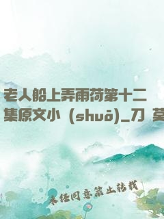 老人船上弄雨荷第十二集原文小說(shuō)