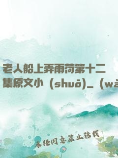 老人船上弄雨荷第十二集原文小說(shuō)