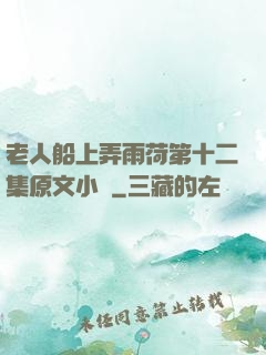 老人船上弄雨荷第十二集原文小說