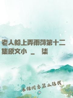 老人船上弄雨荷第十二集原文小說