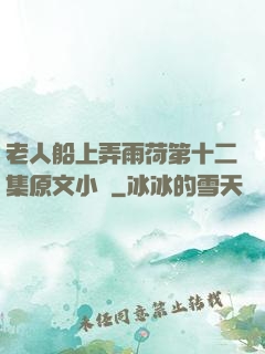 老人船上弄雨荷第十二集原文小說