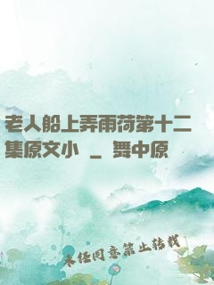 老人船上弄雨荷第十二集原文小說